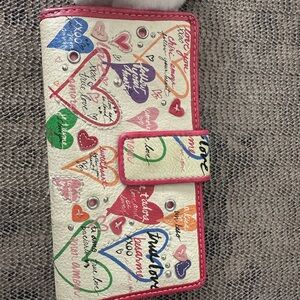 Fossil Red Leather Wallet